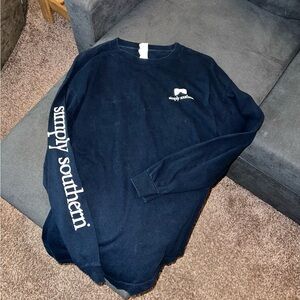 Simply Southern Men's Navy Long Sleeve Shirt